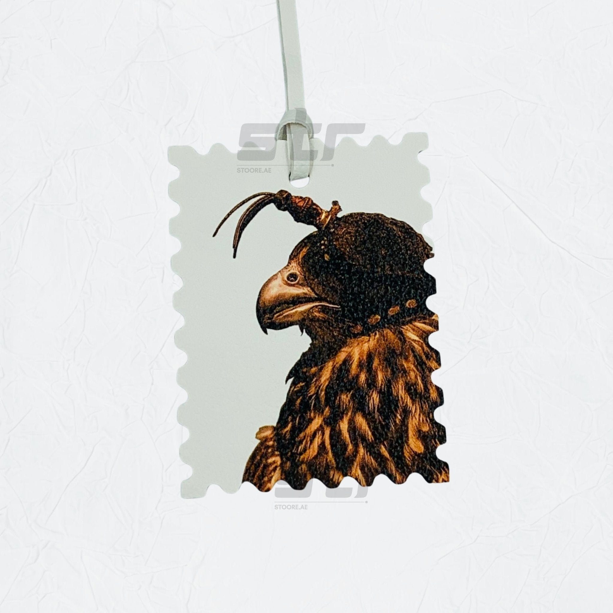 Leather Charm Double Side Falcon - 3